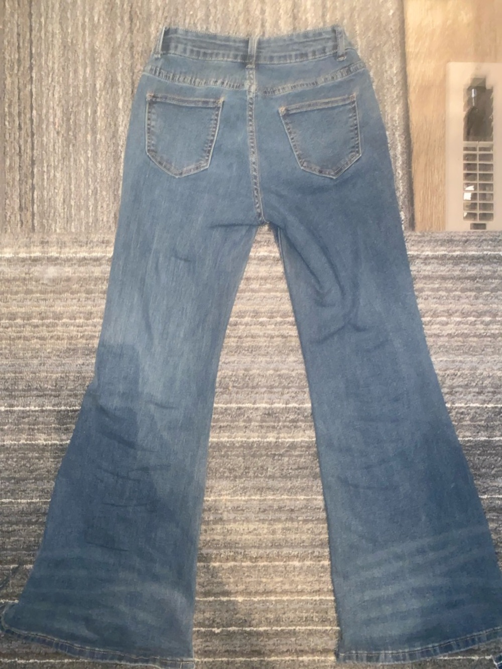 Women's Boot Cut Jeans in Medium Blue Denim